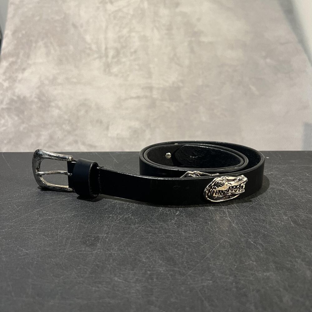 Florida Gators Belt Mens 36 Black Oil Tanned Leather Western Silver Tone Buckle